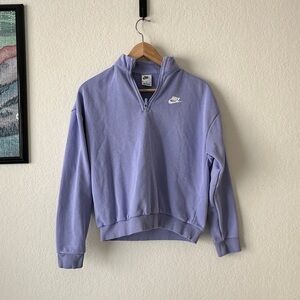 Nike Kids Lavender Half-Zip Sweater